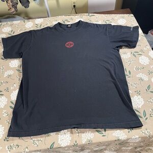 Vintage Hurley International Shirt Men XL Black Short Sleeve Double Sided USA